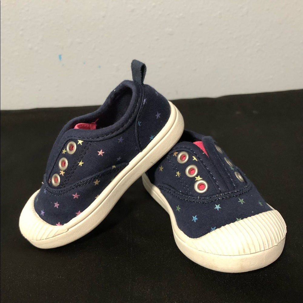 Cat & Jack baby girl slip on shoes. Size 4
